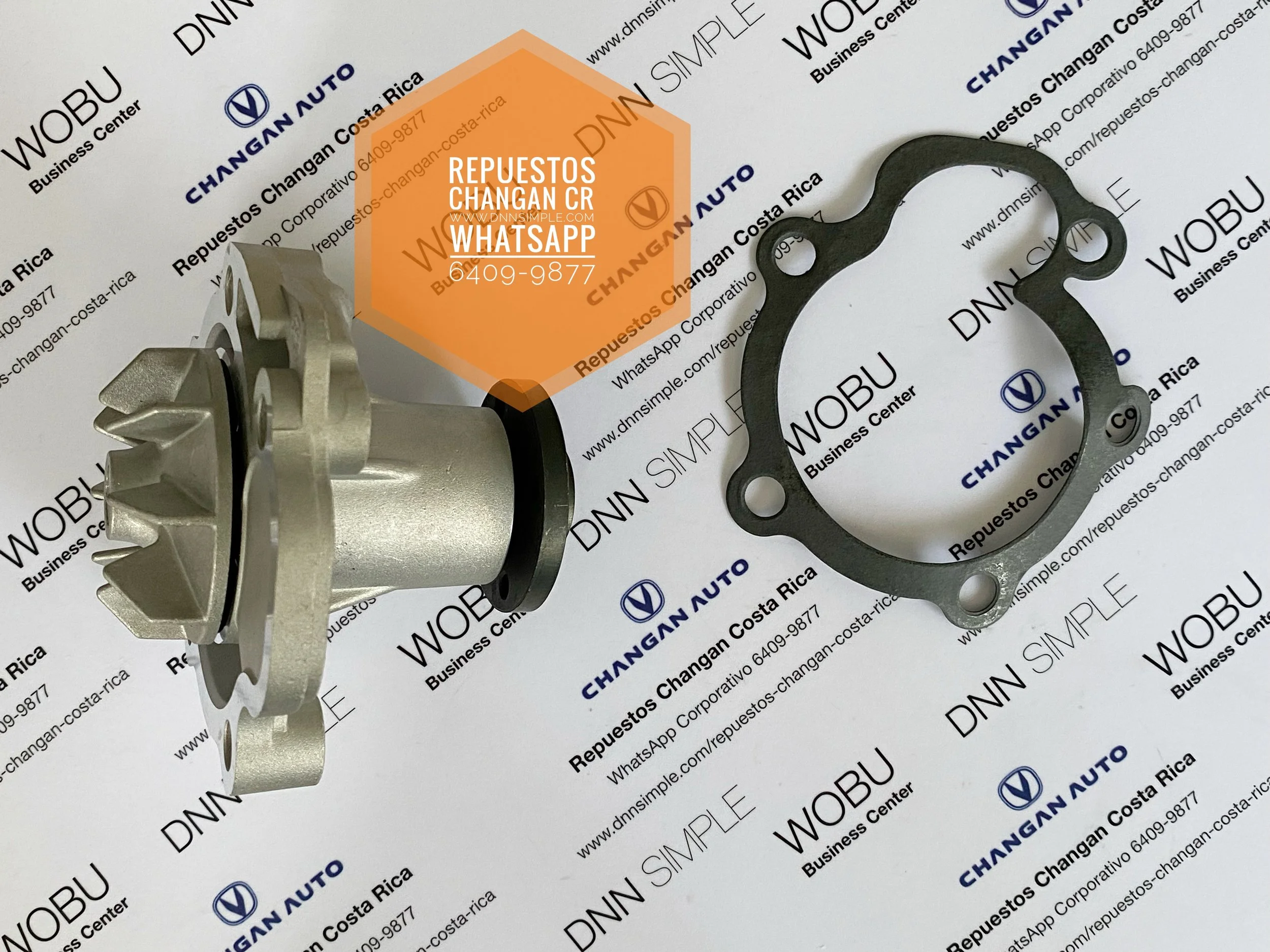 Bomba de agua y empaque. Changan CS 15. (Disponible para entrega inmediata).