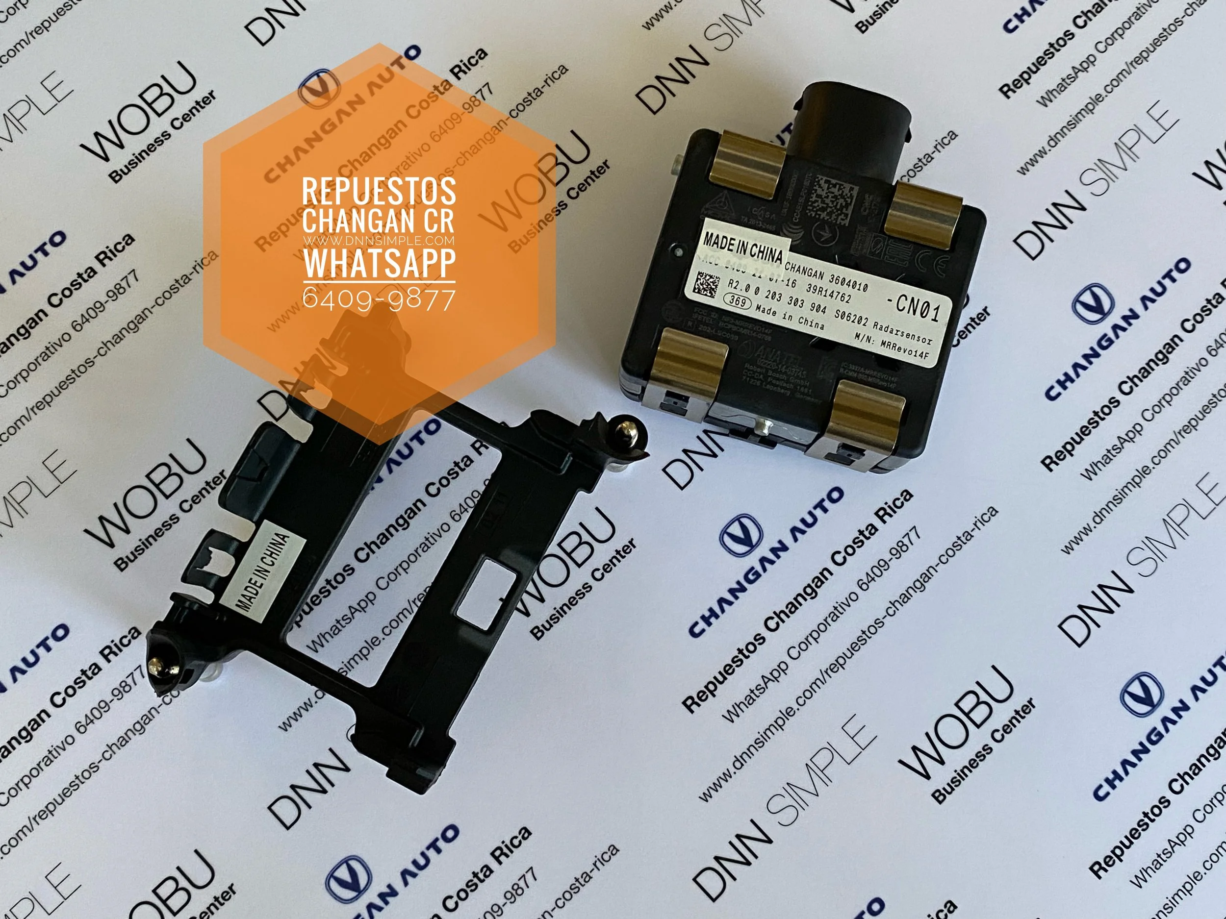 Sensor Radar y soporte. Changan Uni T