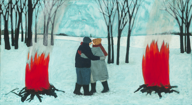 "two fires in winter"