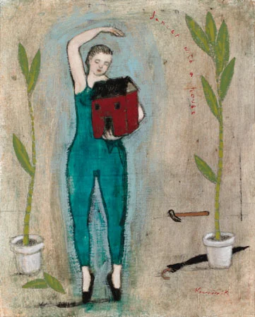 dancer with a house