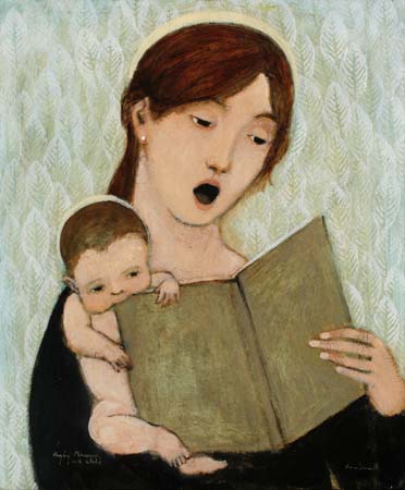 singing Madonna and child