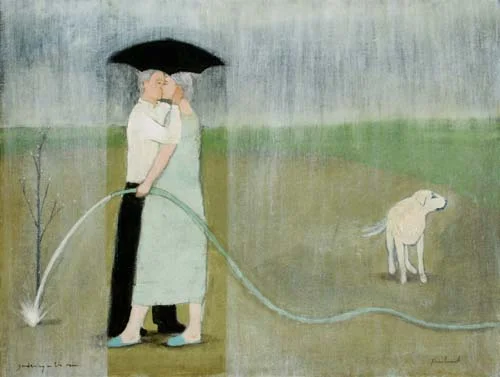 gardening in the rain