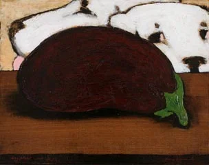 eggplant and dogs