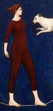 Acrobat and dog
