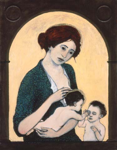 "Madonna and child with the infant John the Baptist"