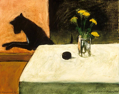 Still life with a dancing dog