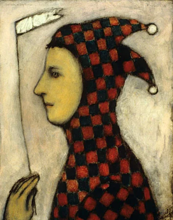 Fool with a tiny banner