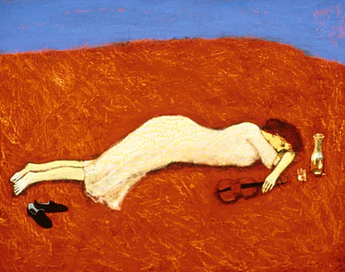 Sleeping musician