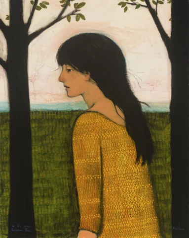 in the space between trees