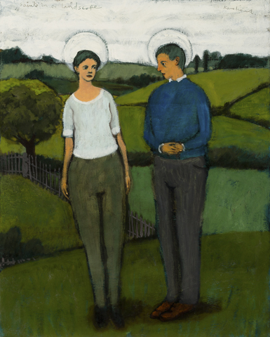saints in a landscape