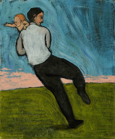 "Father and child"
