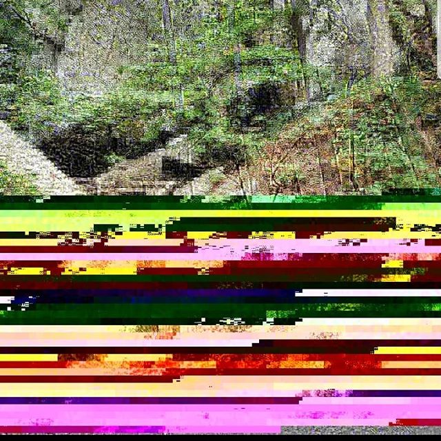 So a pic of mine from camping got corrupted randomly... But hey looks kinda coool