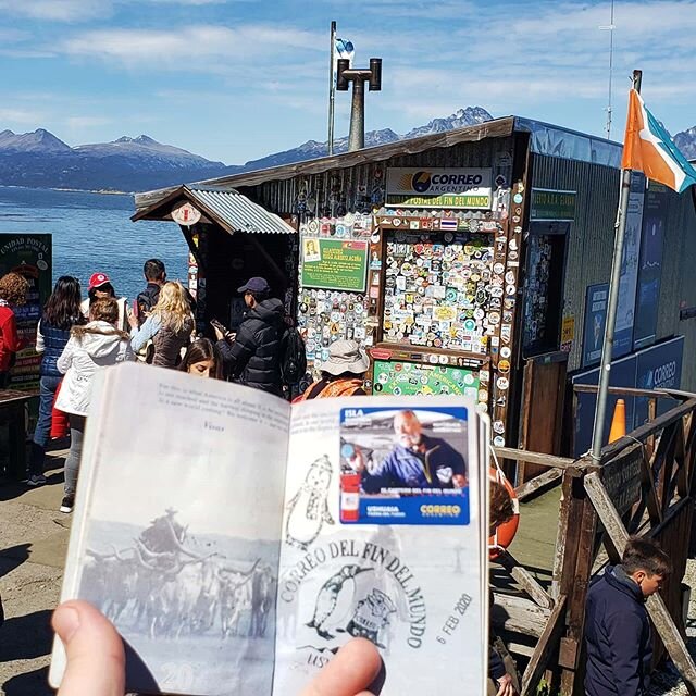 At the southern most post office... So that's kinda neat. .
.
.
.
.
.
.
.
.
.
.
#cruisinglife #celebritycruises #argentina🇦🇷 #hashtag #passportstamps #passport #americashighway
