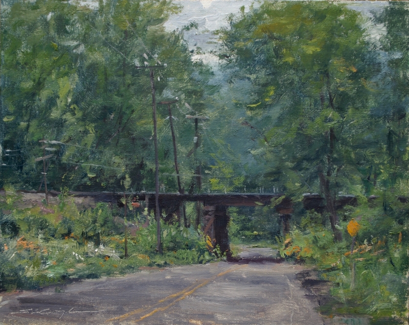 SOLD "Trestle and Flowers" 