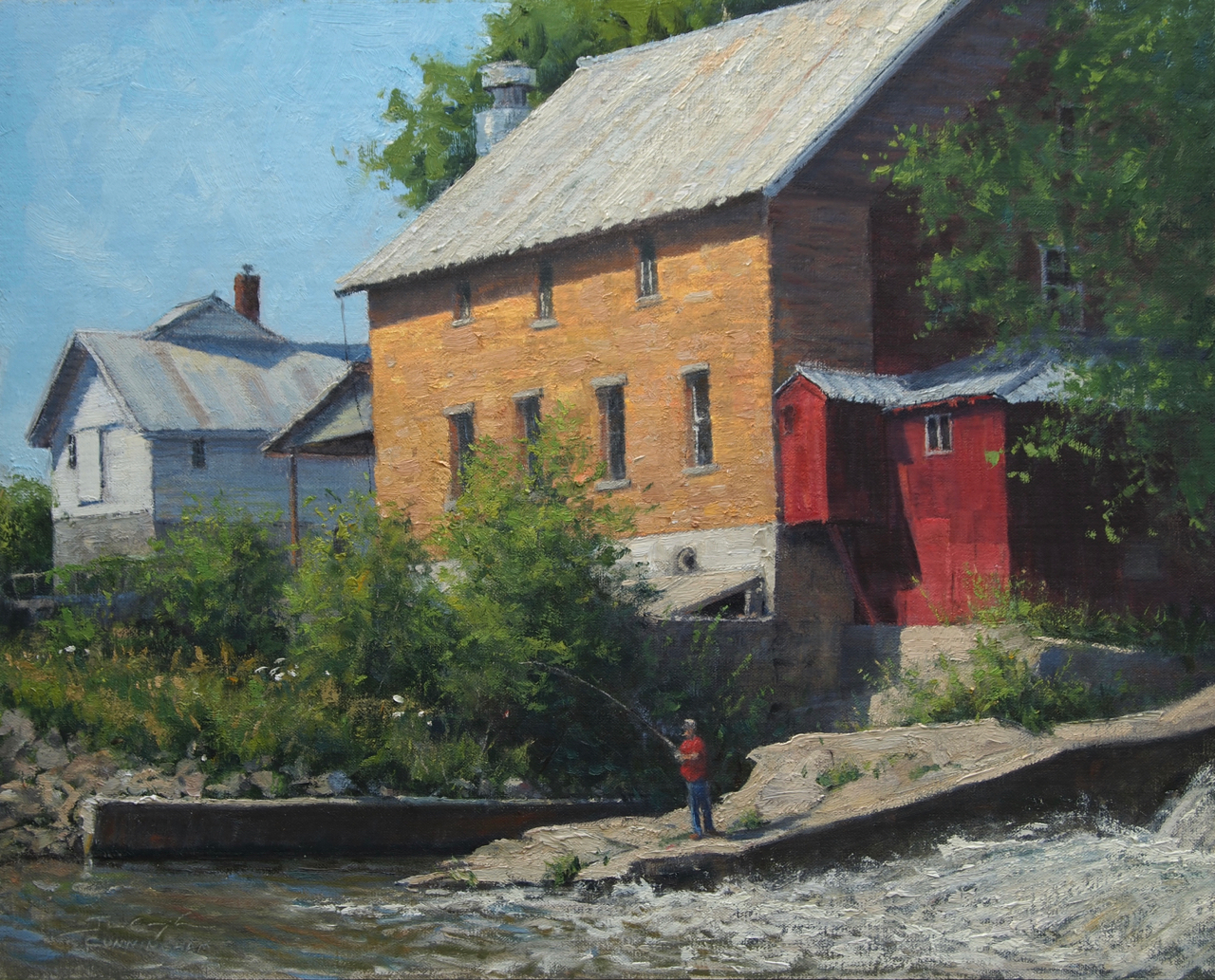 SOLD - Wetting a Line, Litke Mill