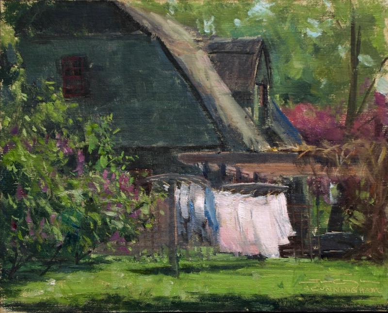SOLD - Linens and Lilacs, Field Study