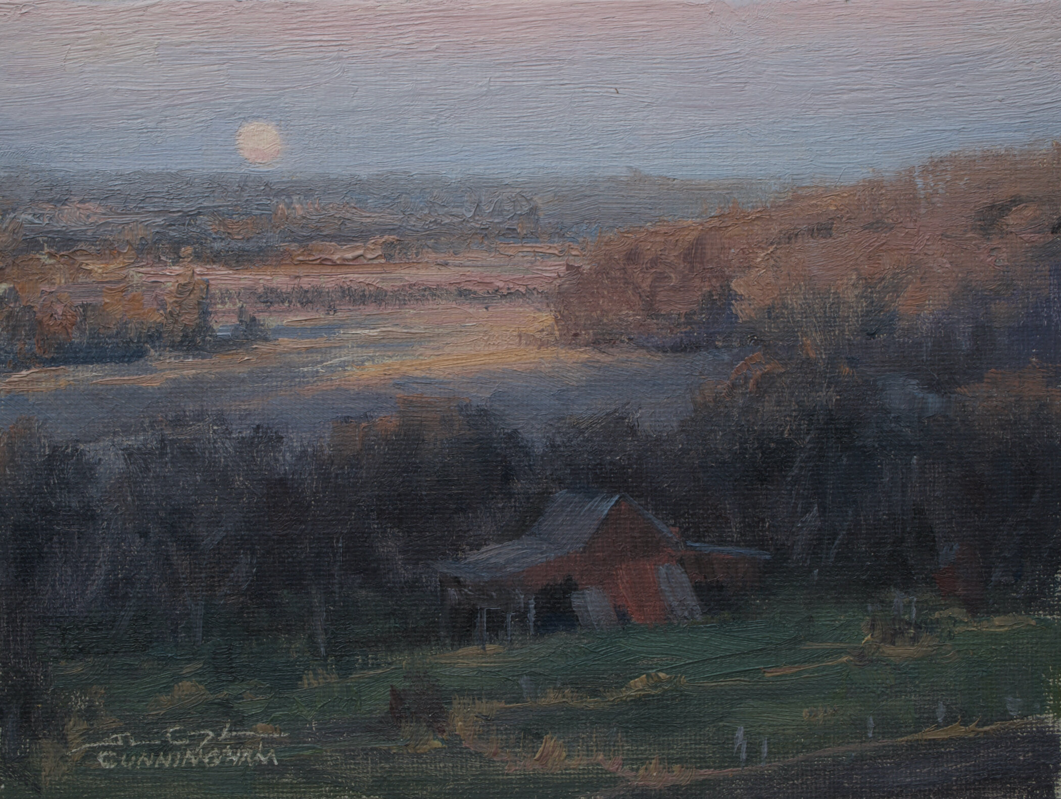 SOLD - Driftless Moonrise