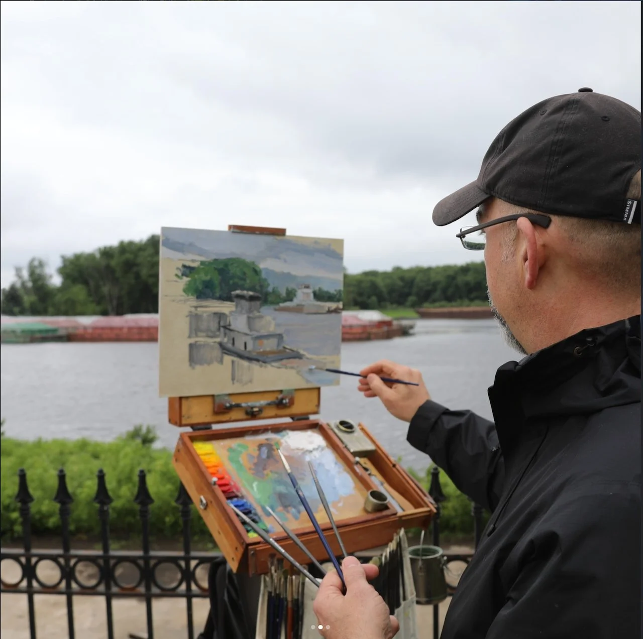 Painting Demonstration at Patrician Gallery 