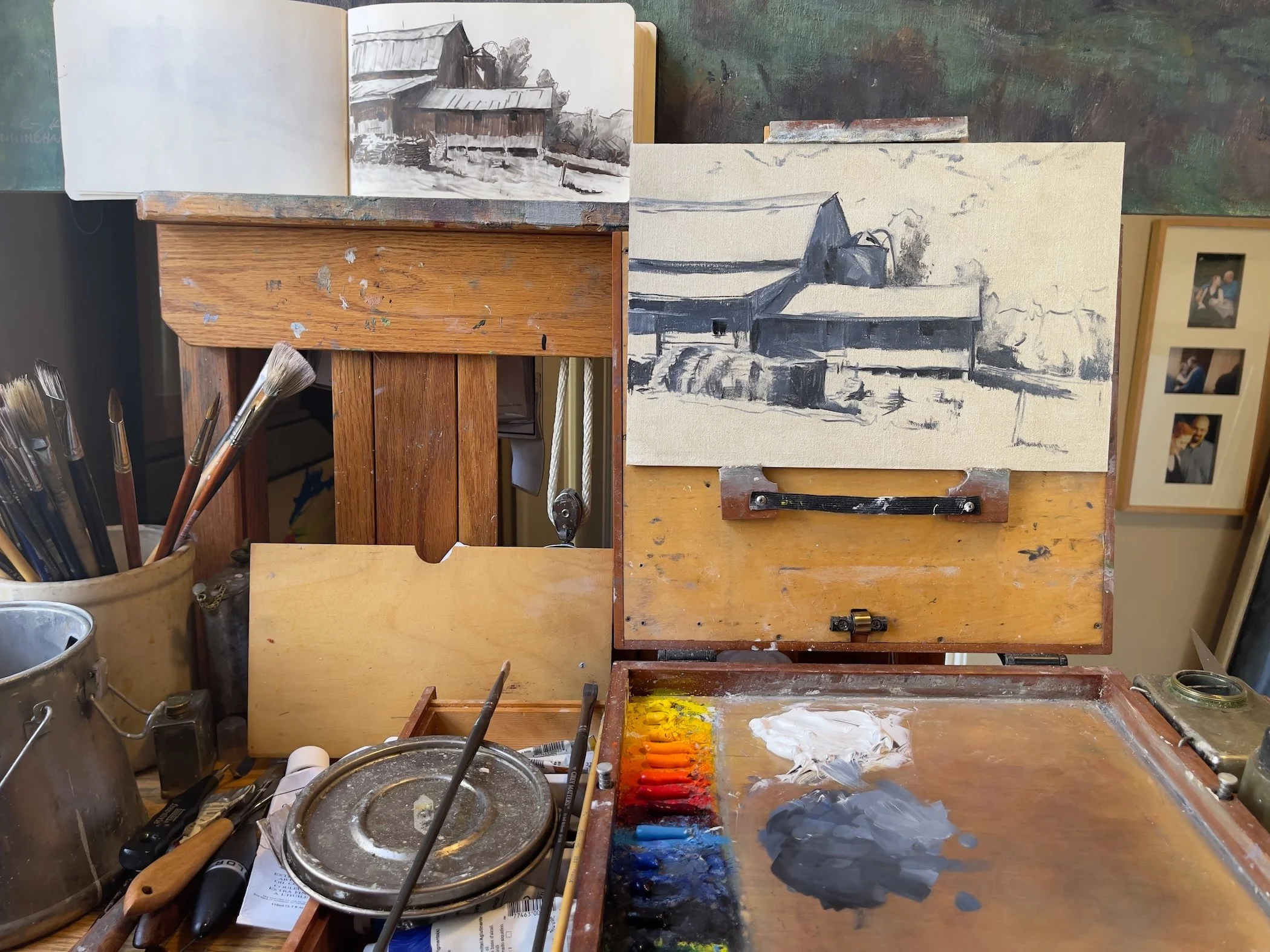 From Pen to Painting: A Studio Practice for Building an Oil Painting  