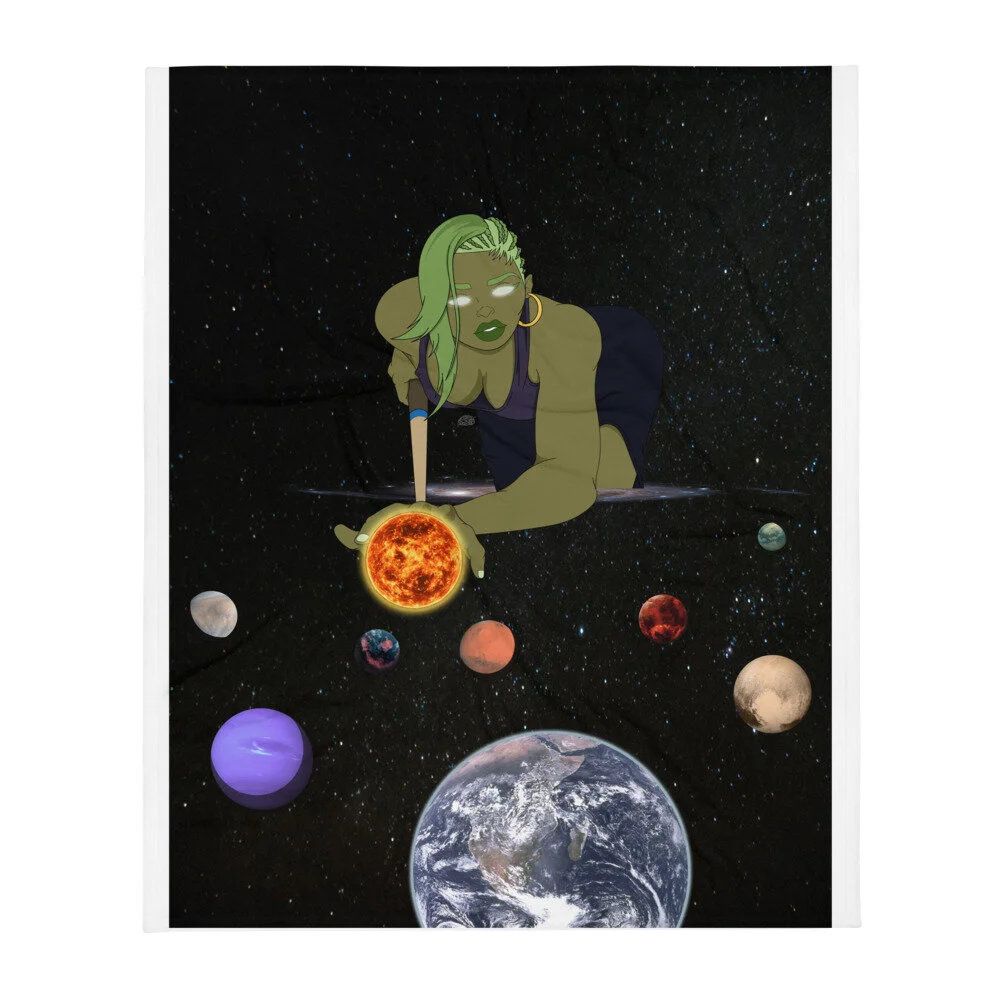 Celestial Pool Throw Blanket