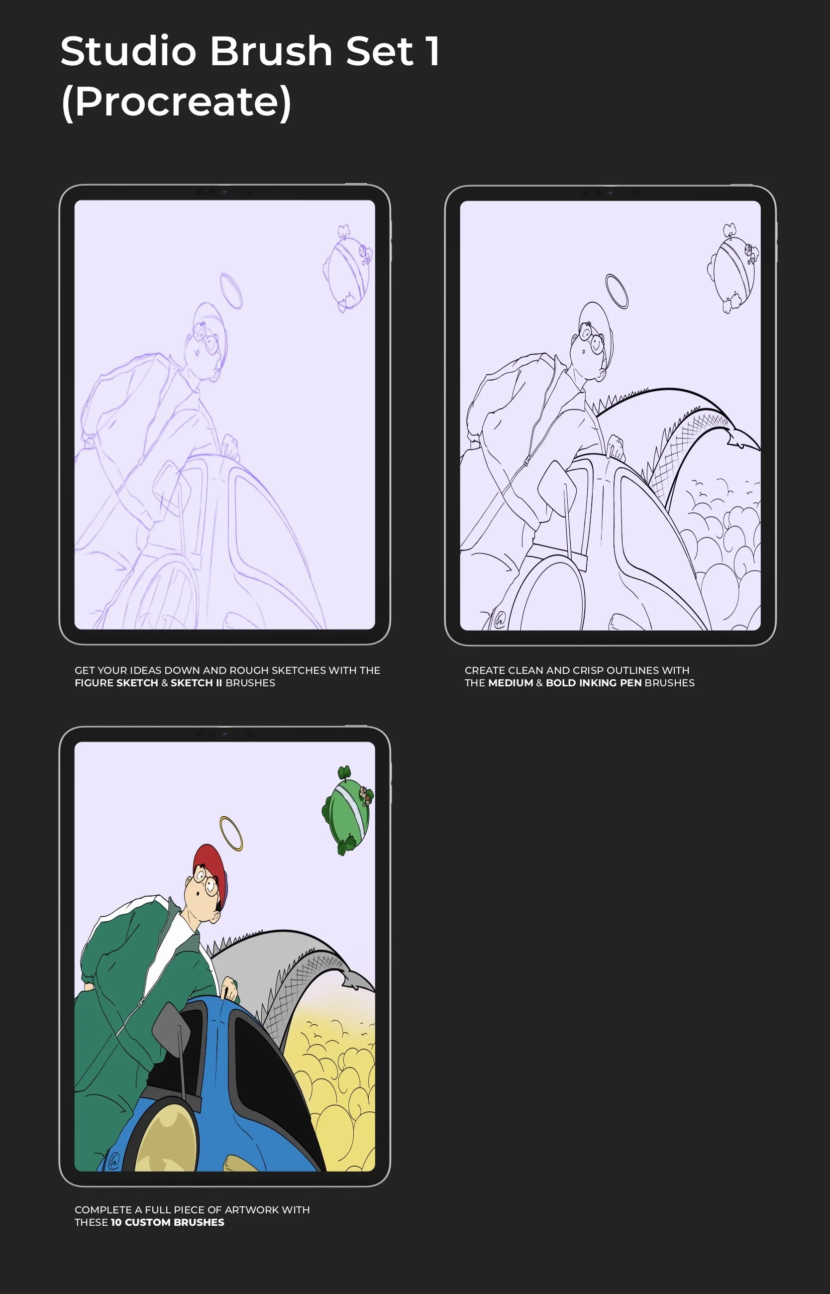 Studio Brush Set 1  (Procreate)