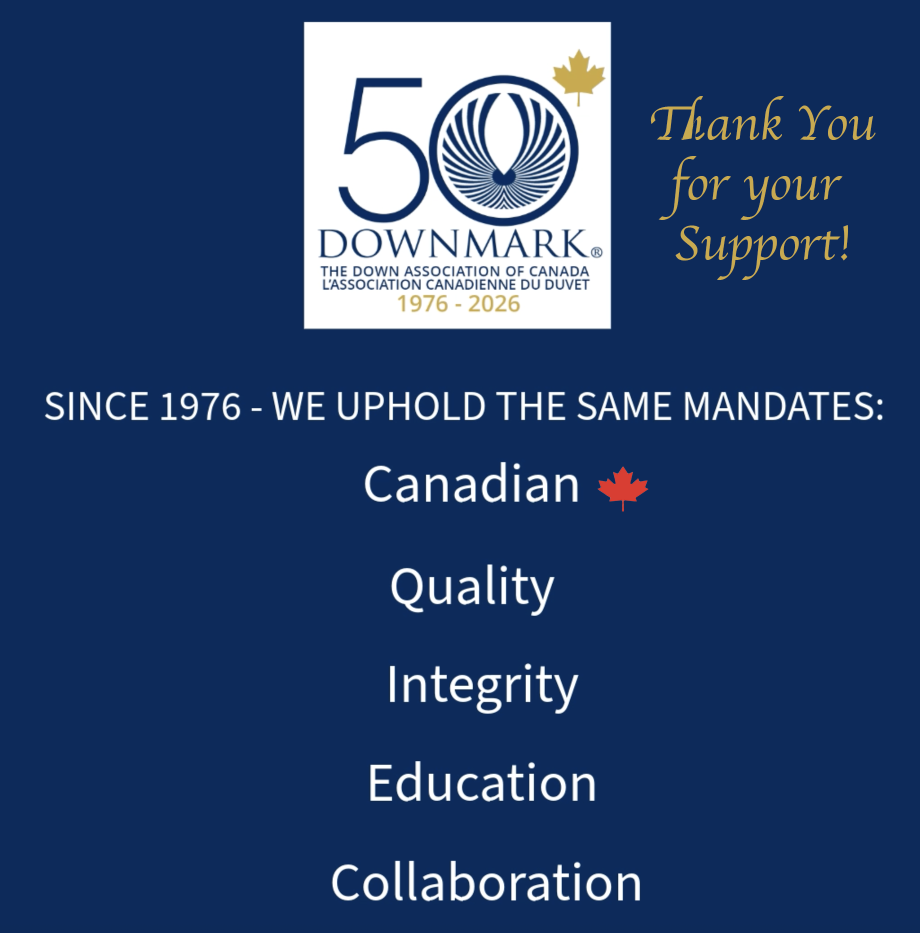 Thank you for 50 years of support!