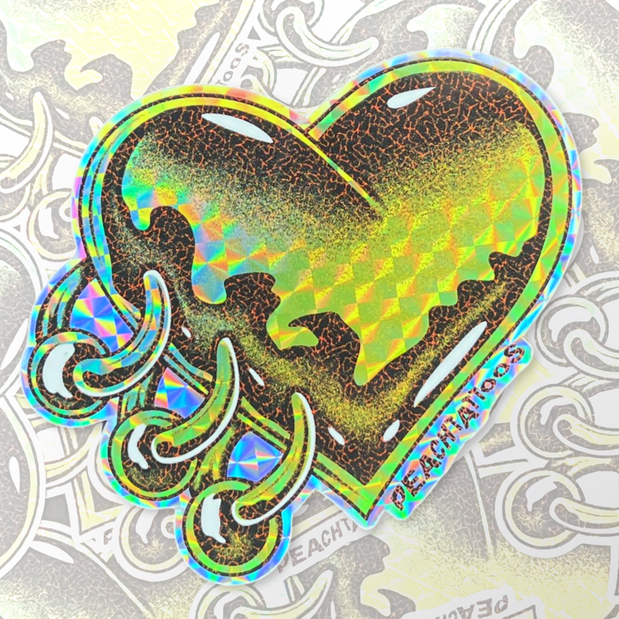 Pierced Heart Sticker