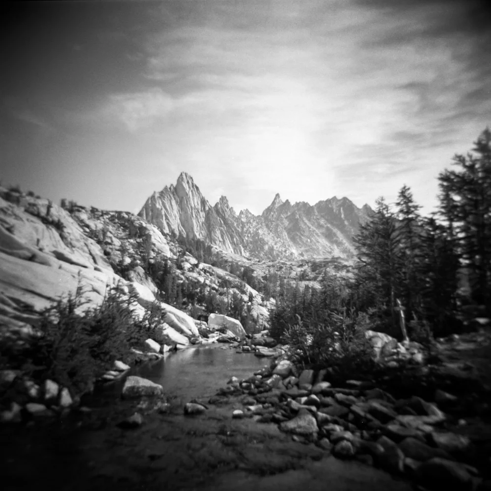 It took me two days to get up here (hiking and some scrambling) and make this image (taken with a Holga by the way, because the Bronica was too heavy). And while I love it, I don't have another photo from that trip that I like.