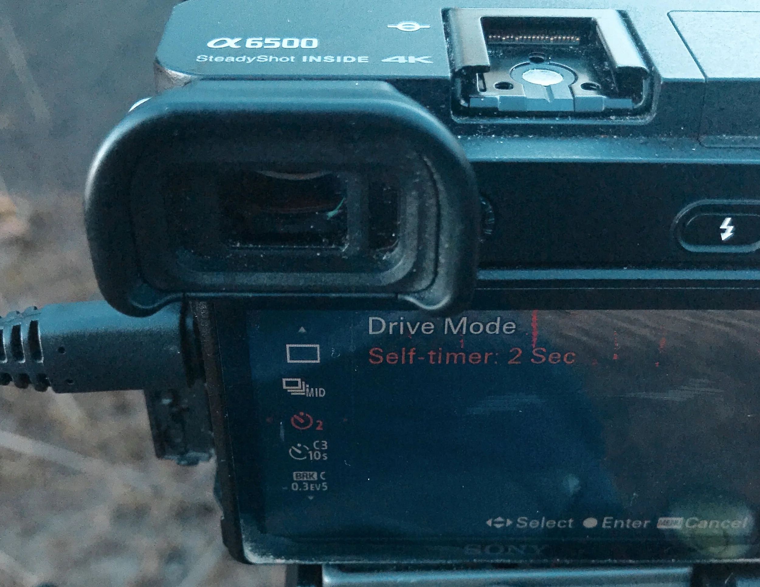 Shutter delay to avoid camera shake.