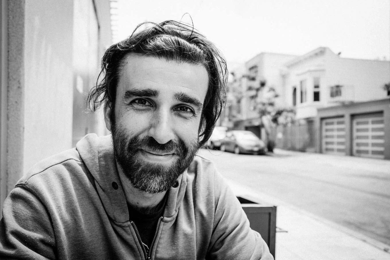 A photo Om took of me with his new Ricoh GR III