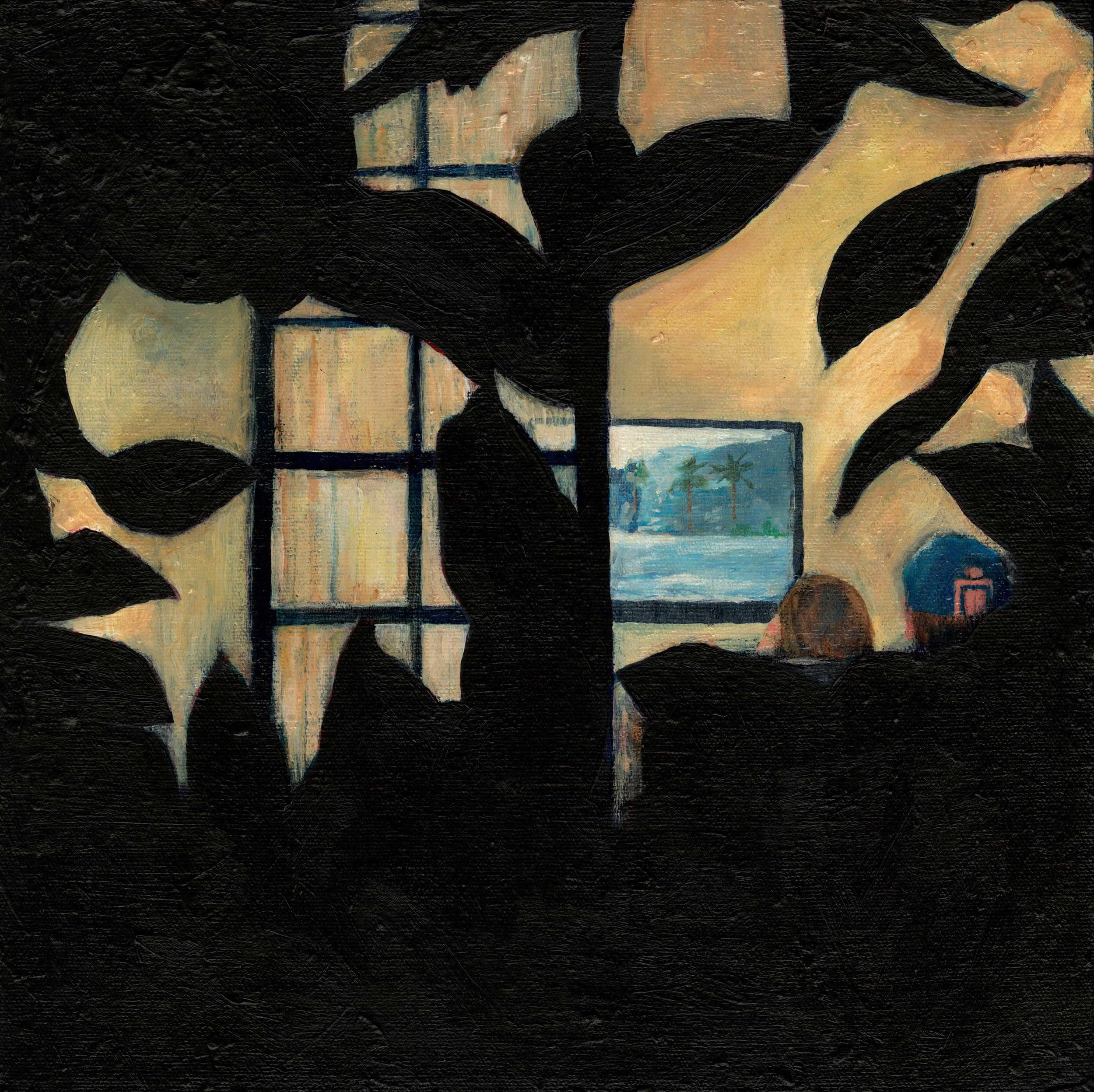 "Date Night".  Acrylic on Canvas, 12"x12",  2015.