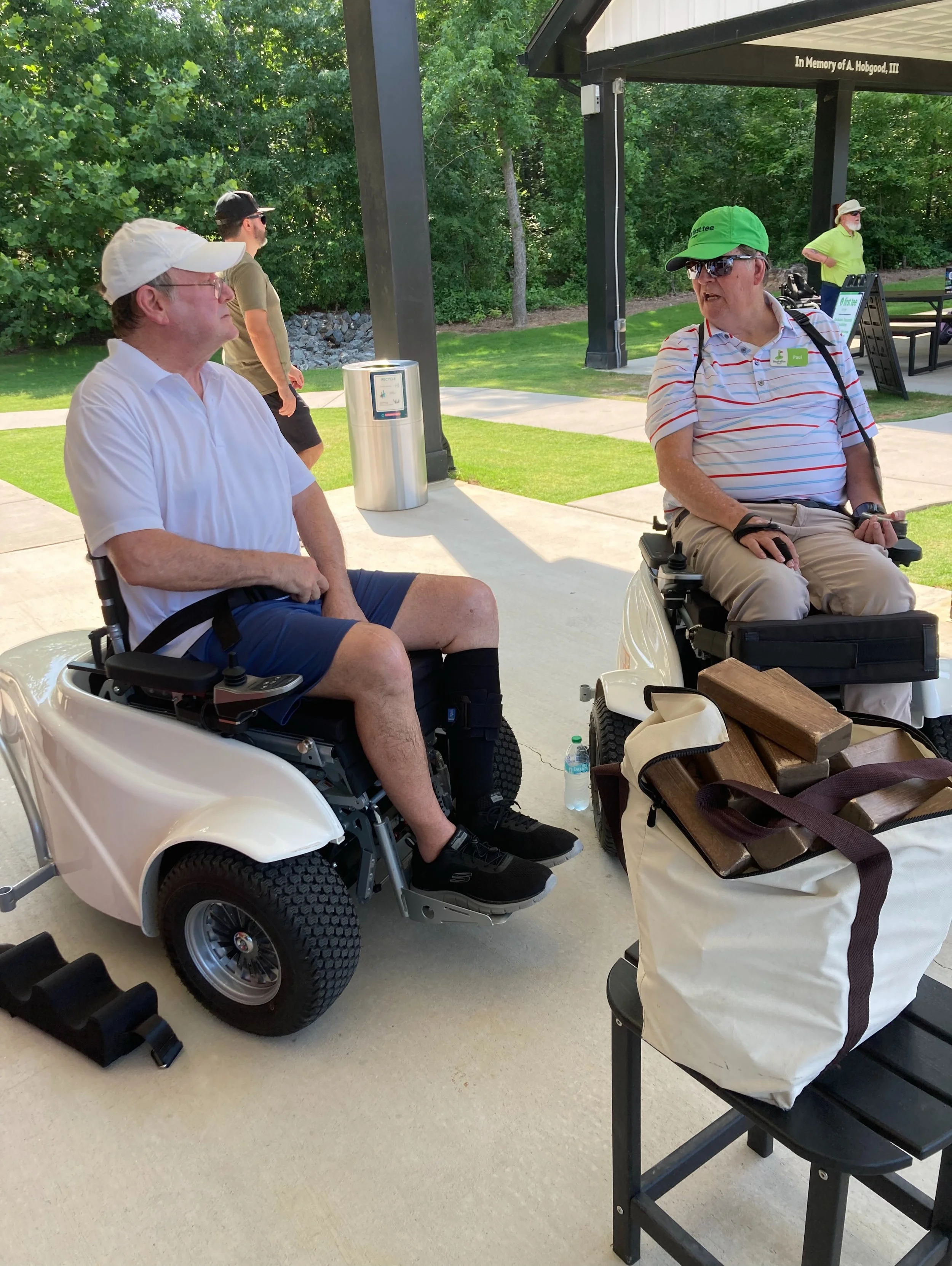 One of the more underrated aspects of Inspiration Golf Clinics is the opportunity for adaptive golfers to share what makes them successful at the range, on the course, and in everyday life. Invaluable knowledge gets passed on at every event about new