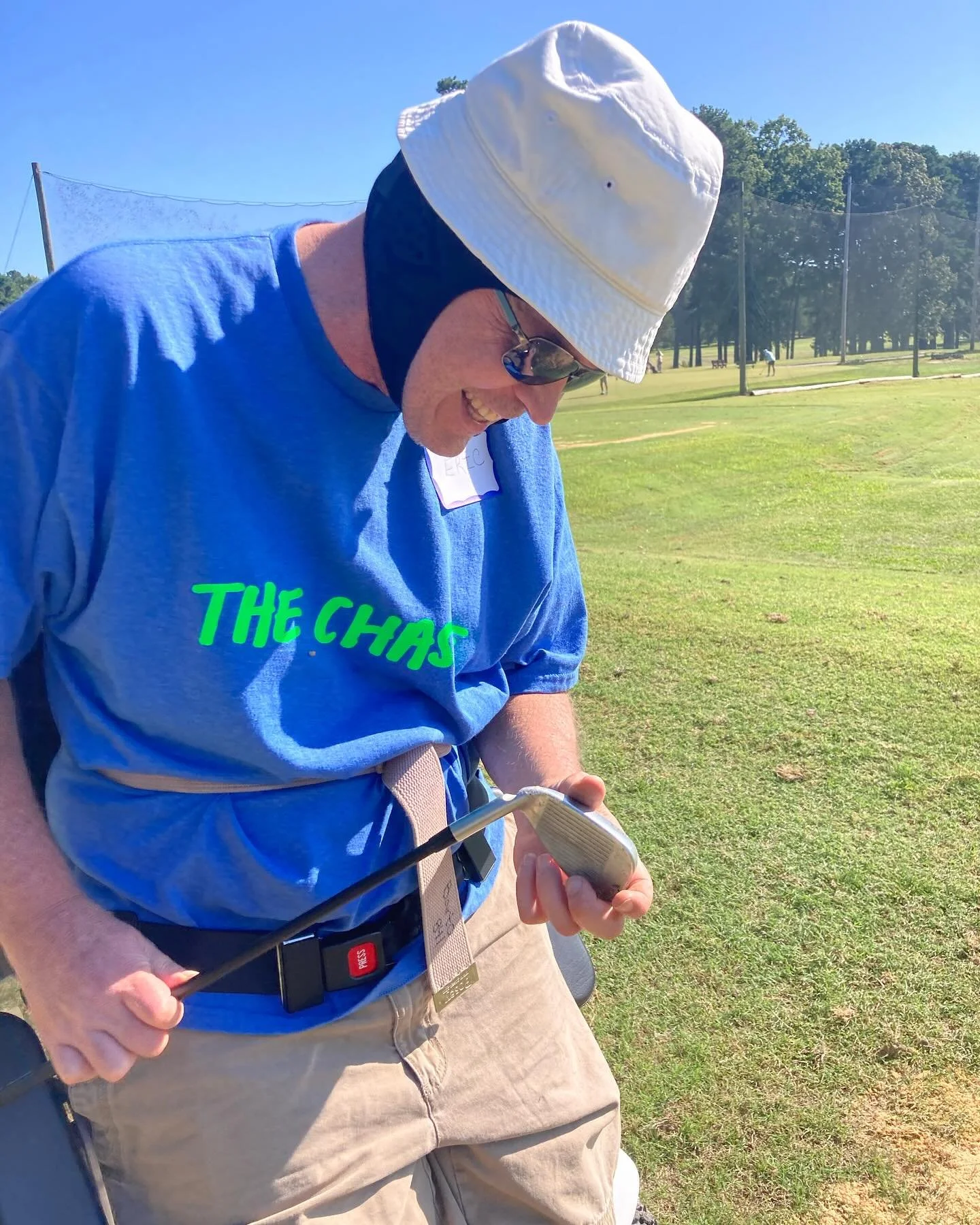 Thank you to our friends @hillandale_golf ! Cody and Ash are great supporters of Inspiration golf and other community programs! Today we got to welcome some new friends and teach our golfers how to chip it closer to the hole! 
#adaptivegolf #raleigh 