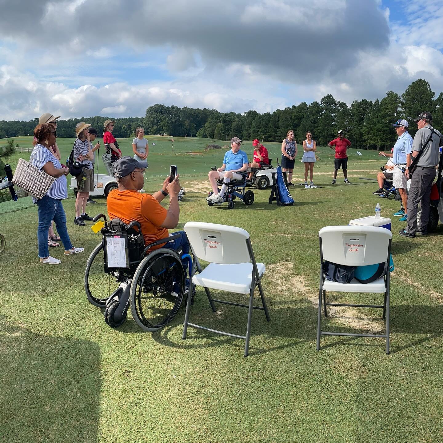 It was a great day for adaptive golf at Lonnie Poole Golf Course @lpgcncstate Thank you to Garrett Smyth for sharing your experience playing in the US Adaptive Golf Open!
#inspirationgolf #inspirationgolfclinic #adaptivegolf #rdu #raleigh #adaptivesp