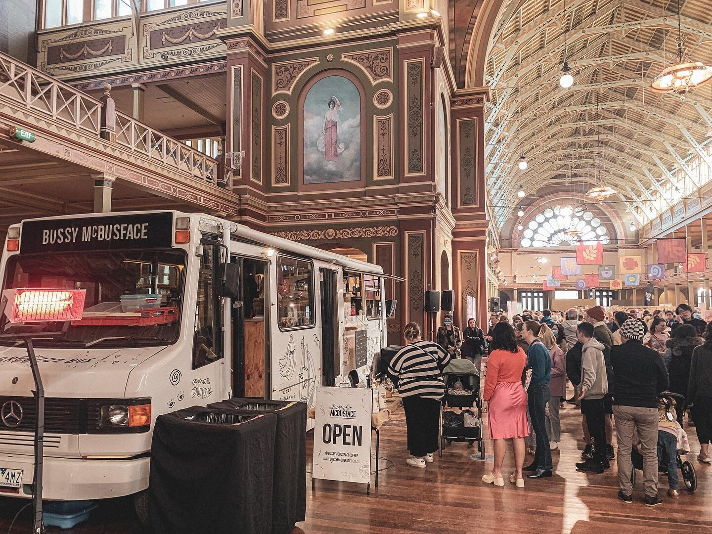 What a weekend at @finders_keepers 
Bussy looked fabulous in it&rsquo;s new indoor environment 🚌

As for our new team, they smashed it! 
Averaging 100 coffees an hour for 8 hours straight, both Saturday &amp; Sunday. 
Unfortunately the wait time did