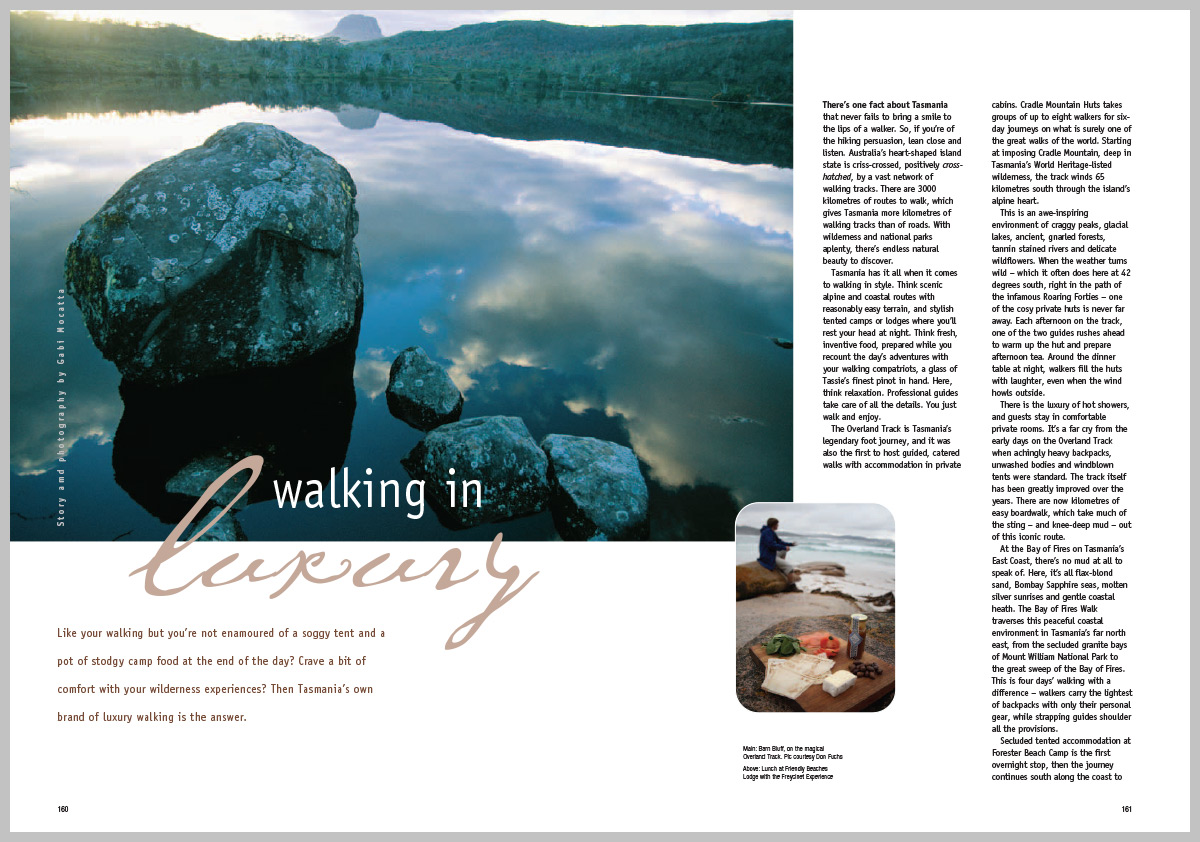 Vacations and Travel Magazine – Walking in Luxury