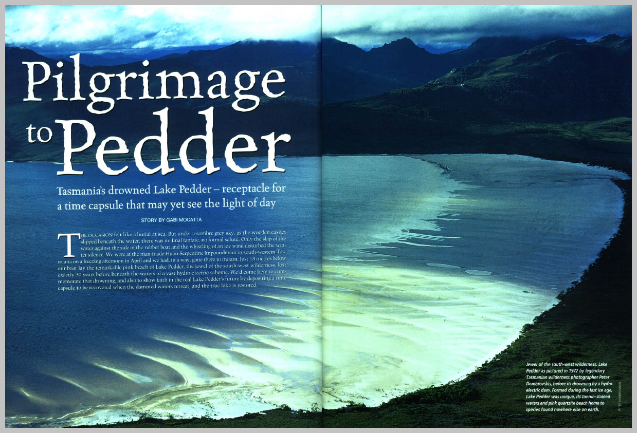 Australian Geographic — Lake Pedder