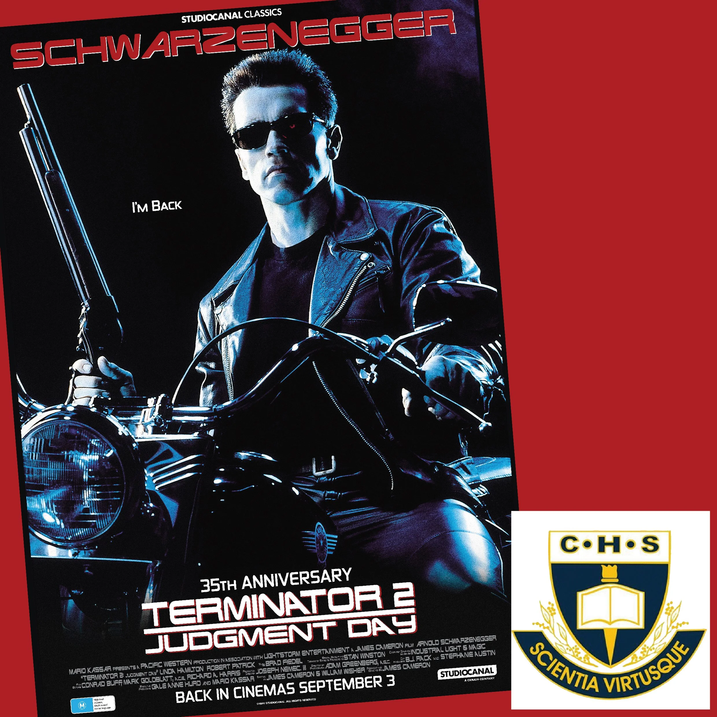 MOVIE FUNDRAISER for CHS: Terminator 2 - Judgement Day (M)