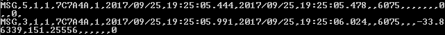 captured aircraft data 