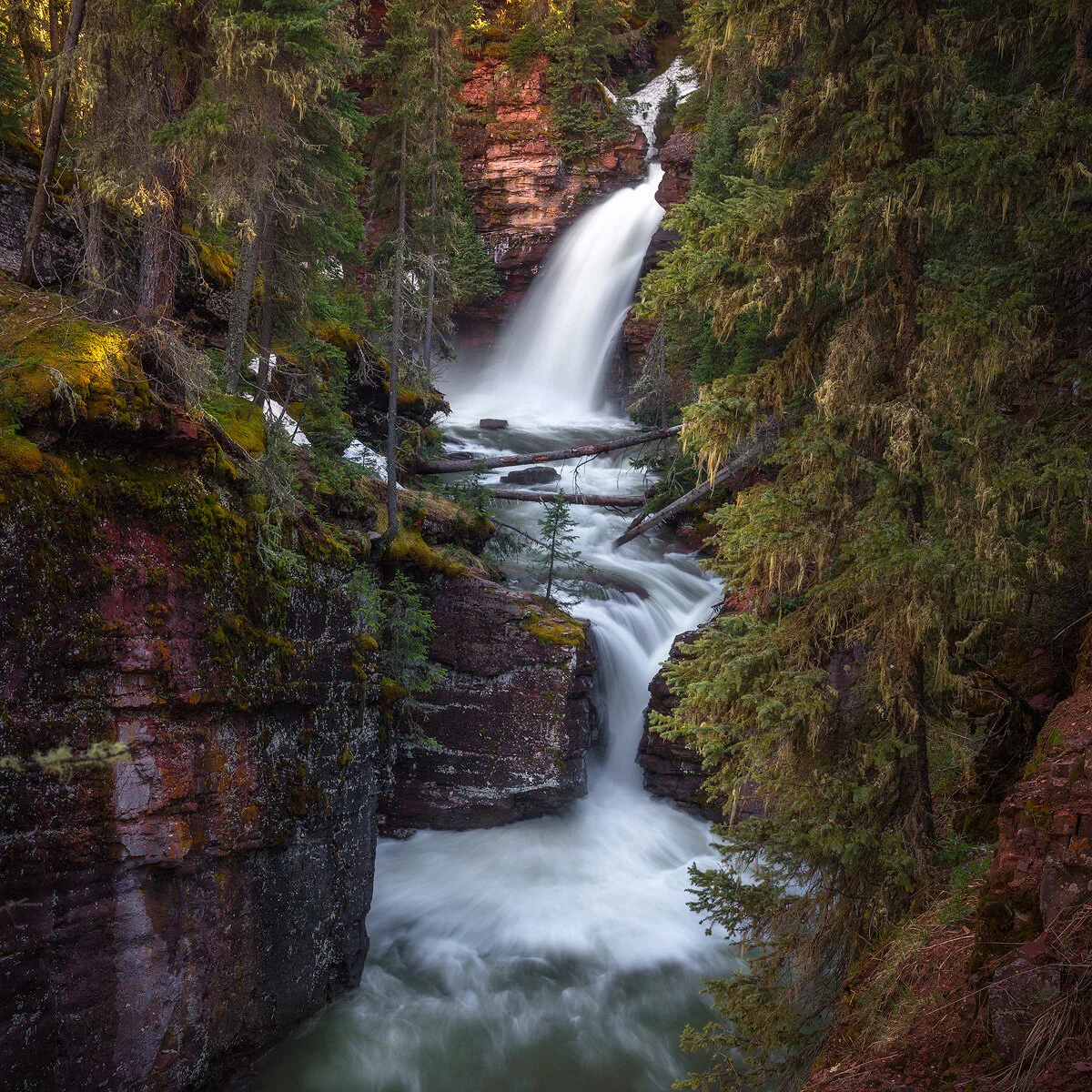 Spring runoff in Colorado's San Juan Mountains carves out some spectacular waterfalls.