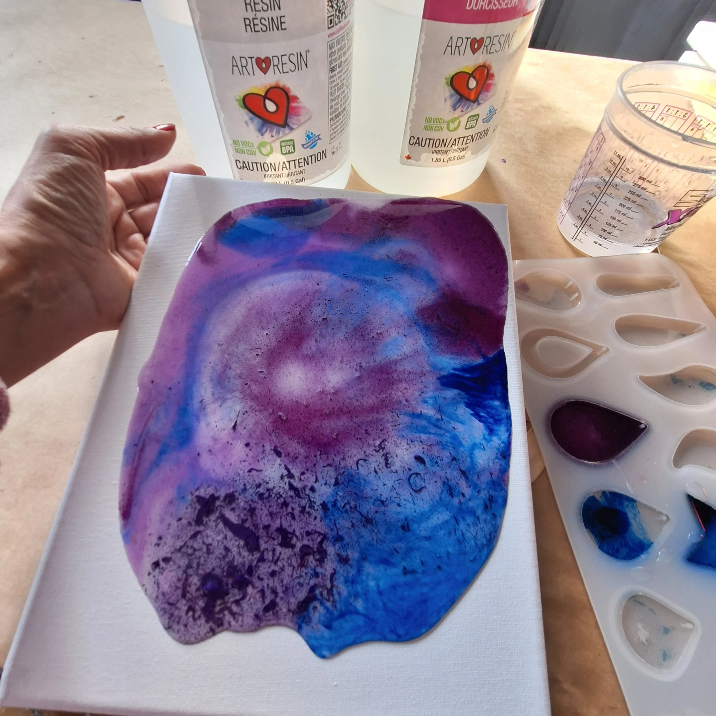 Resin Art Classes, Victoria BC — nb art