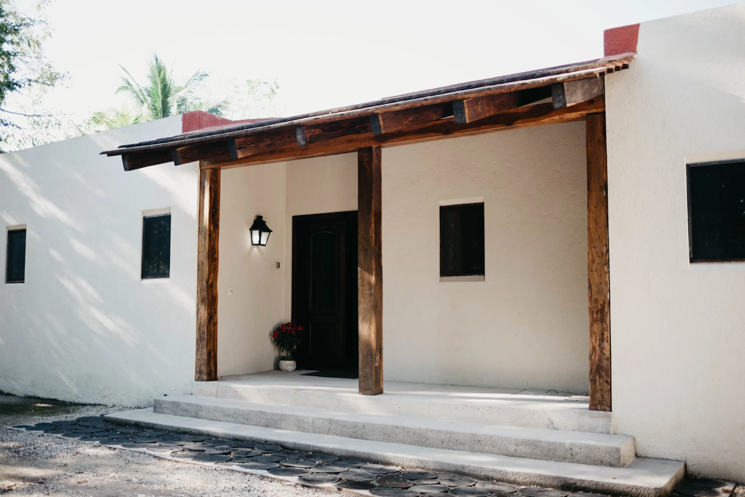 Entrance to our VRBO in Tulum, Mexico.