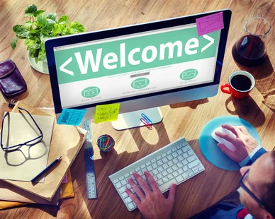 Welcome Greeting Happiness Enjoyment Expression Concept