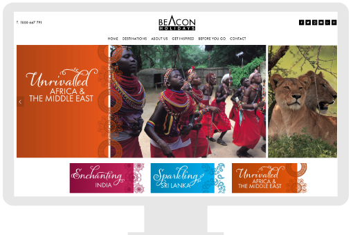 Small business website for Travel Agency