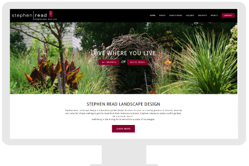 Small business website for Landscape Designer