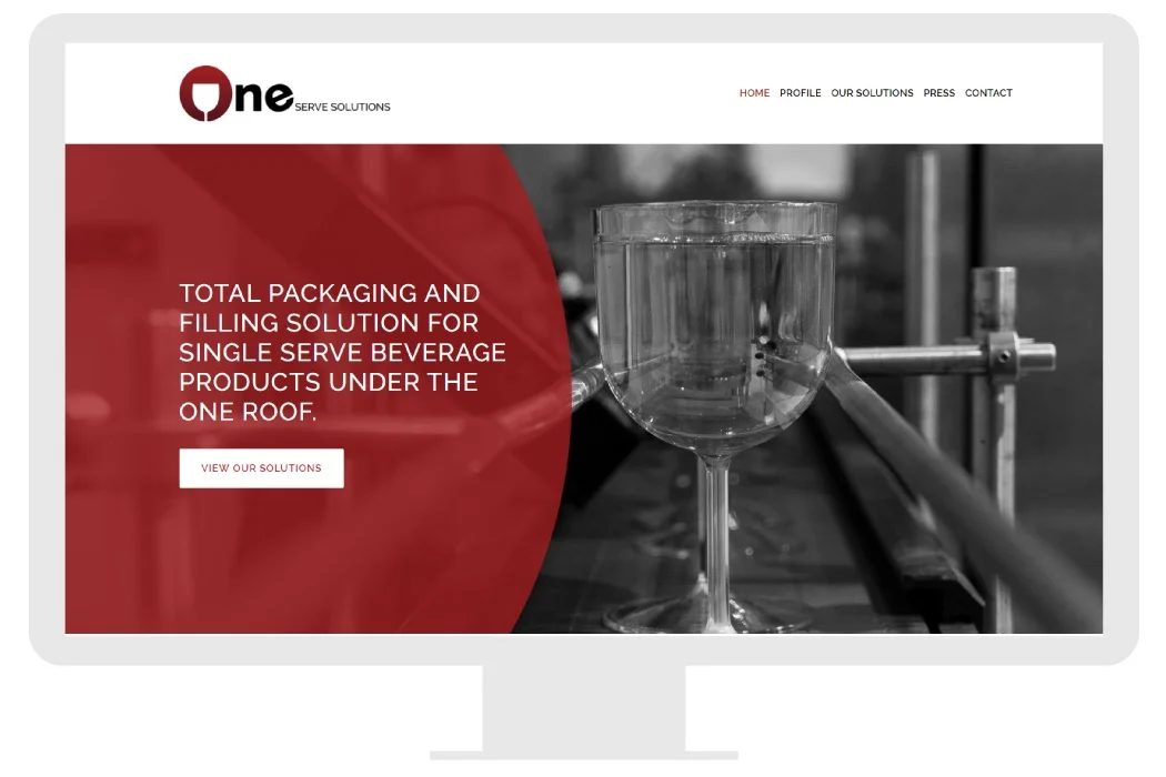 Small business website for factory