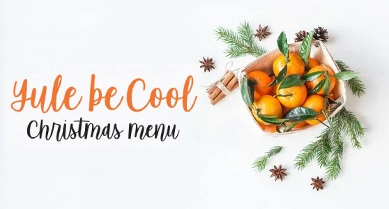 Rustic Catering banner 2017 promoting Christmas menu.