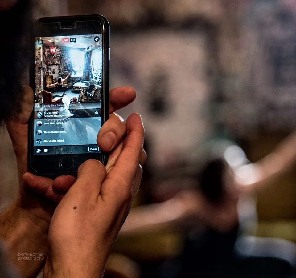 The live stream - Photo by Barry Eichner 
