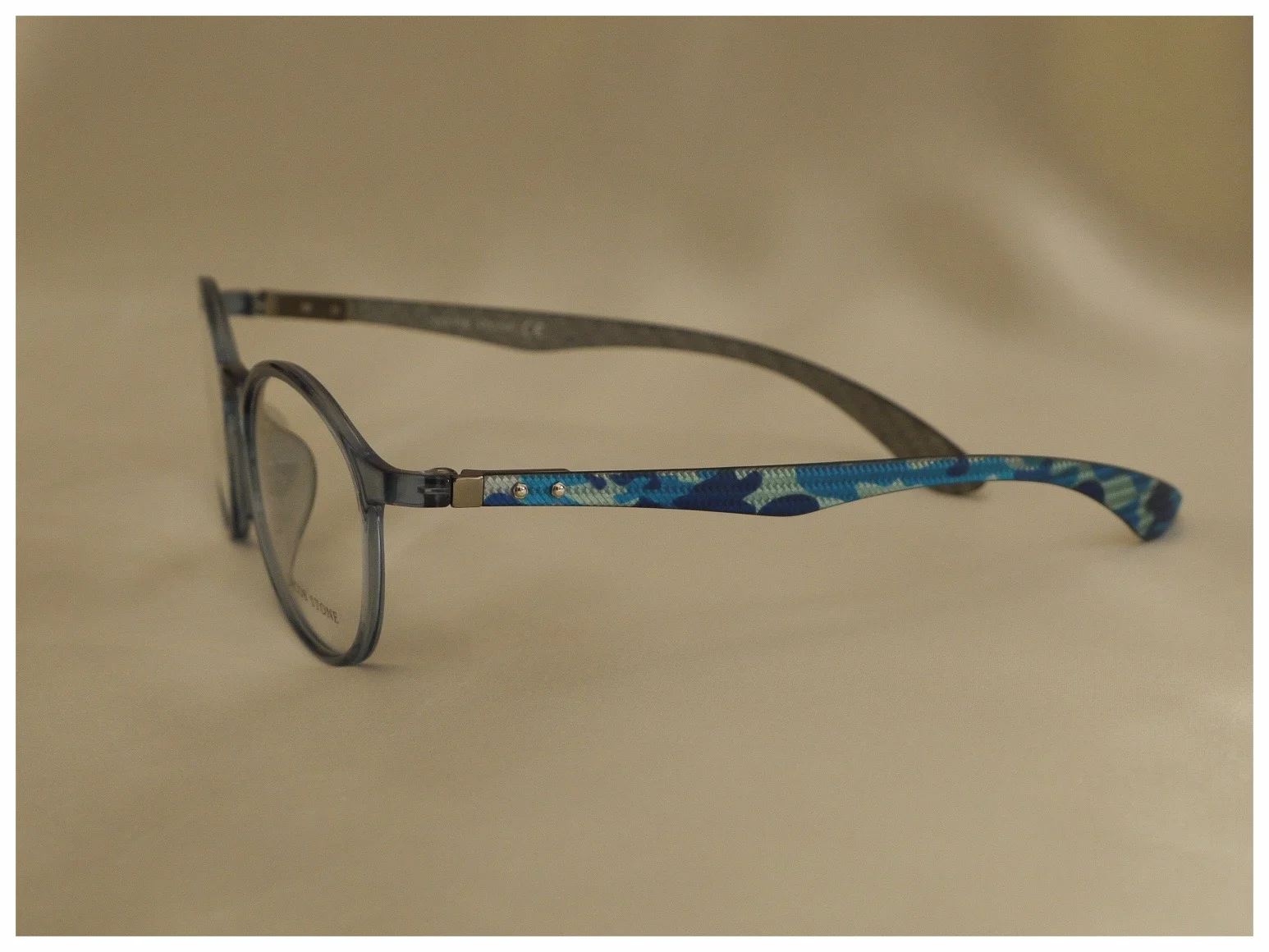 spectacles, blue, army style, pattern