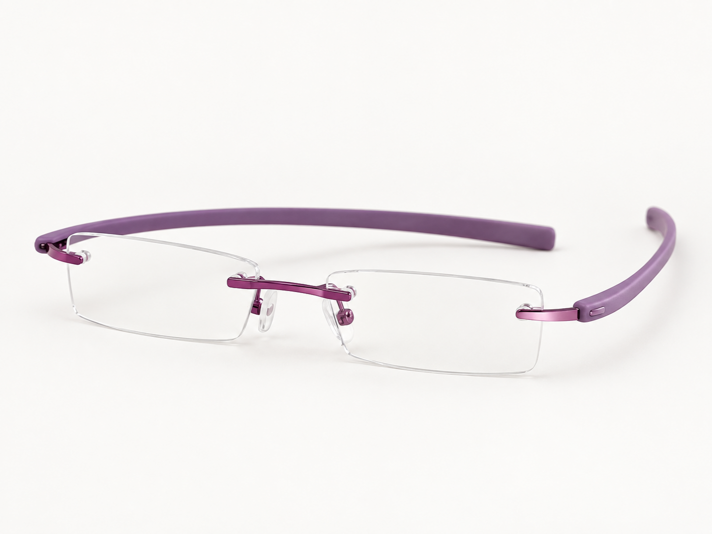 Peek Purple Rimless Reading Glasses